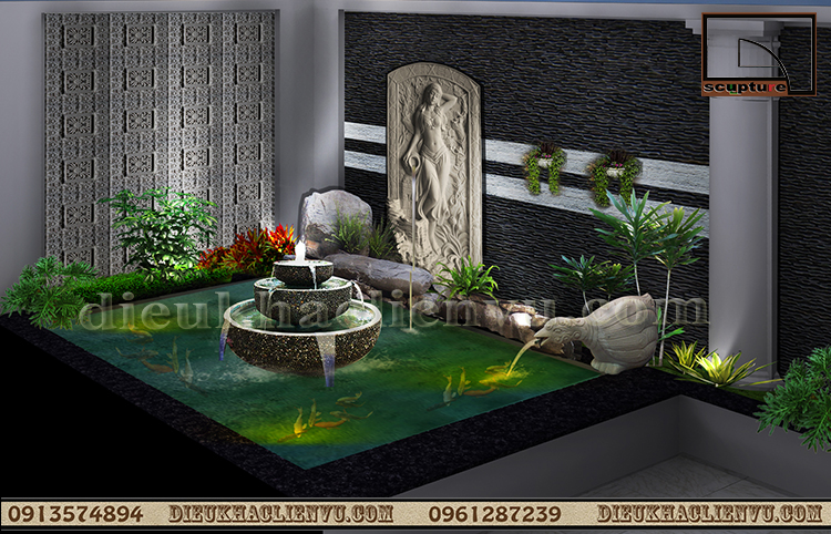 Đài Nước Cô Gái – Điểm Nhấn Cho Sân Vườn 3